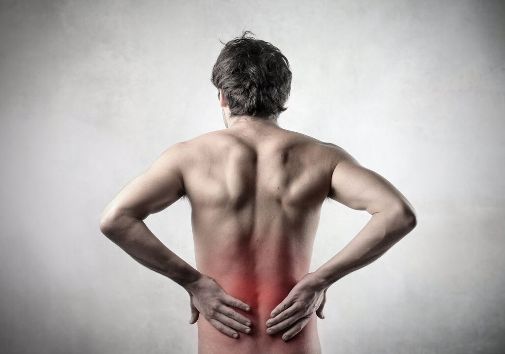 back pain in the lower back